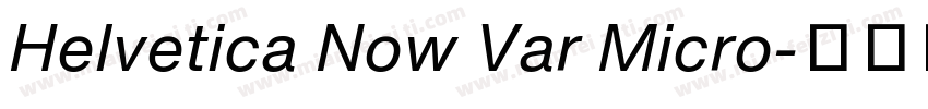 Helvetica Now Var Micro字体转换
